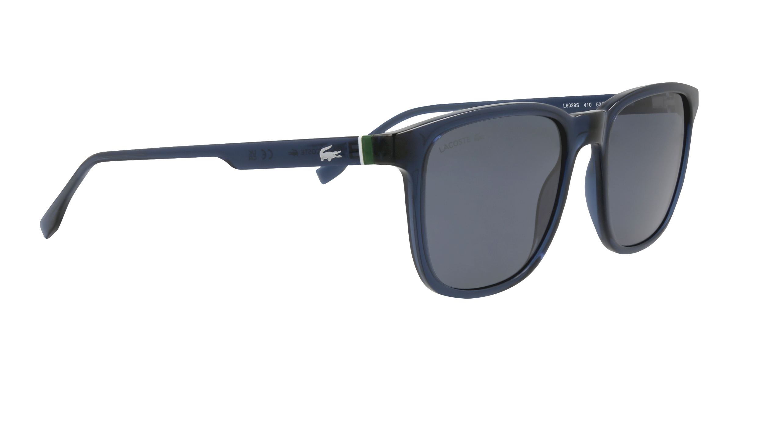 نظارة شمسية ماركة لاكوست L6029S اللون C:410 ازرق غامق شفاف